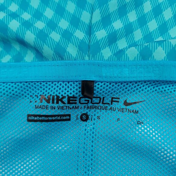 Nike Golf Hooded Jacket Womens Small Blue Mesh Lined Full Zip Activewear - Picture 10 of 11